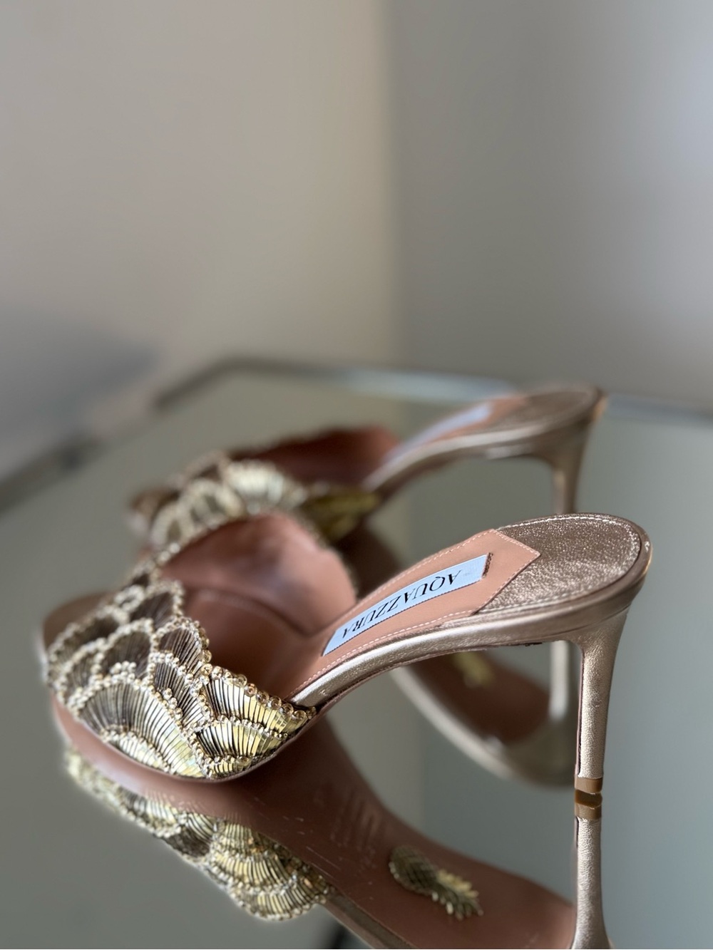 New Aquazzura Ce Soir Mule 75 $1,710 - Picture 11 of 15